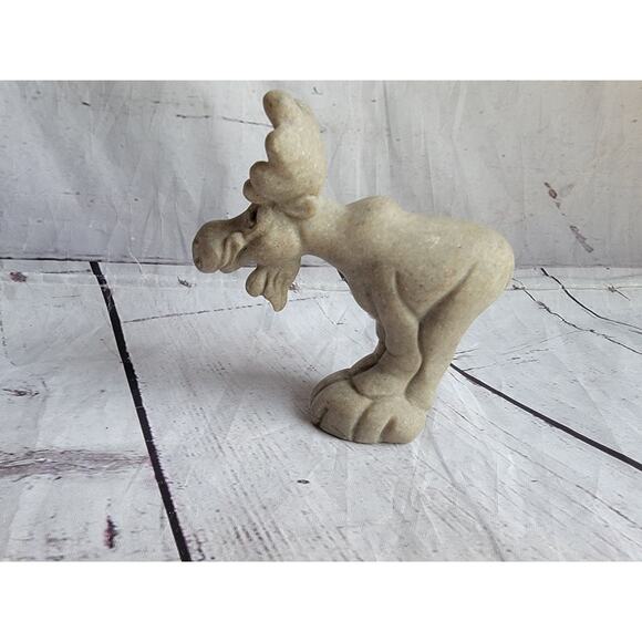 Misty Moose Figurine Quarry Critters Second Nature Design 4 1/4" Tall - Picture 5 of 8